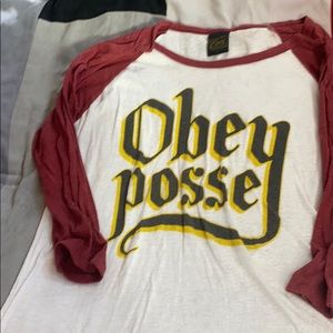 Obey Posse Baseball T